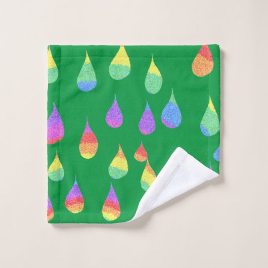 Regenbogentropfen Waschtuch Waschlappen (Waschlappen)