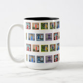 Regenbogentüren der Dublin-Tasse Zweifarbige Tasse (Links)