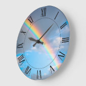 Regenbogenuhr Große Wanduhr (Winkel)
