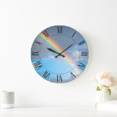 Regenbogenuhr Große Wanduhr (Zuhause)