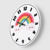 Regenbogenuhr Große Wanduhr (Winkel)
