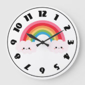 Regenbogenuhr Große Wanduhr (Vorderseite)