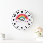 Regenbogenuhr Große Wanduhr (Zuhause)