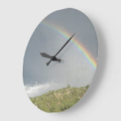 Regenbogenuhr (rund) große wanduhr (Winkel)