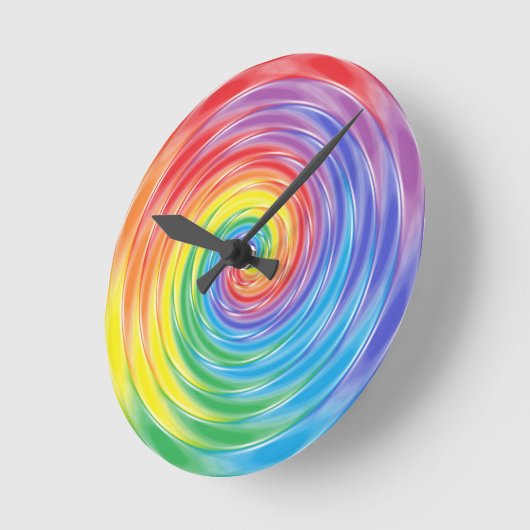 Regenbogenuhr Runde Wanduhr (Winkel)