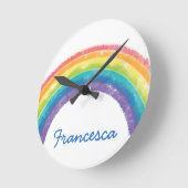 Regenbogenuhr Runde Wanduhr (Winkel)