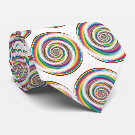 Regenbogenuhren Krawatte (Gerollt)