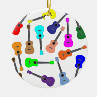 RegenbogenUkulele Keramik Ornament