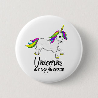 Regenbogenunicorn-Abzeichen Button