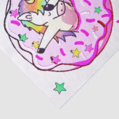 Regenbogenunicorn-Klecks-Tanz-Pose-Rosa gefror Seidenpapier (Detail)