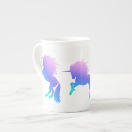 Regenbogenunicorn-Knochen-China-Tasse Porzellantasse