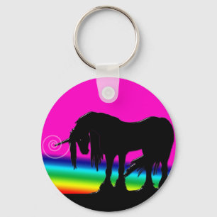 Regenbogenunicorn-Party Schlüsselanhänger