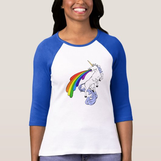 Regenbogenunicorn-Shirt T-Shirt (Vorderseite)
