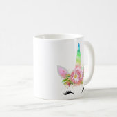 Regenbogenunicorn-Tasse Kaffeetasse (VorderseiteRechts)