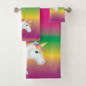 Regenbogenunicorn-Tuch-Set Badhandtuch Set (Insitu)