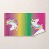Regenbogenunicorn-Tuch-Set Badhandtuch Set (Handtuch)
