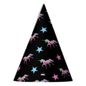 RegenbogenUnicorn und Stern-Party-Hut Partyhütchen (Links)