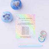 Regenbogenuntergrund Flyer (Einzeln)