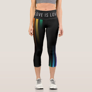 Regenbogenverlauf abstraktes Regenbogenmuster Stol Capri Leggings