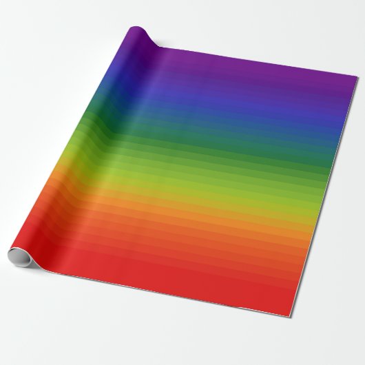Regenbogenverlauf gestreift geschenkpapier (Ungerollt)