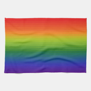 Regenbogenverlauf gestreift geschirrtuch