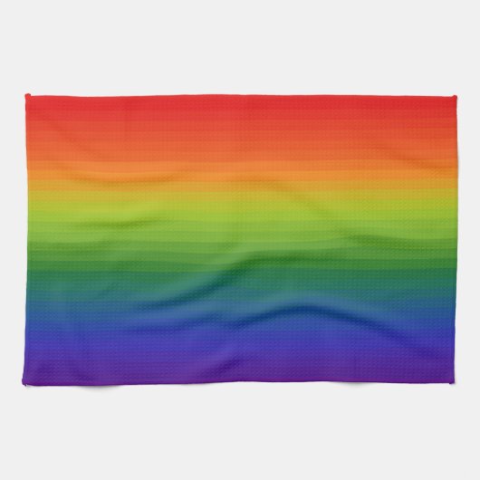 Regenbogenverlauf gestreift geschirrtuch (Horizontal)