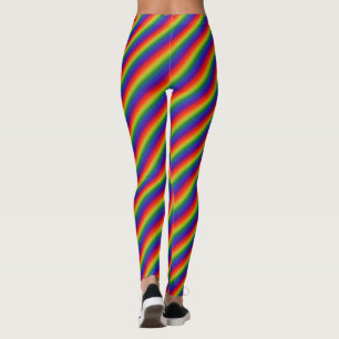 Regenbogenverlauf gestreift leggings