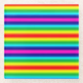 Regenbogenverlauf. Glasuntersetzer (Vorderseite)