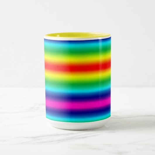 Regenbogenverlauf. Tasse (Zentrum)