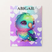 Regenbogenvogel & Herz Puzzle (Vertikal)