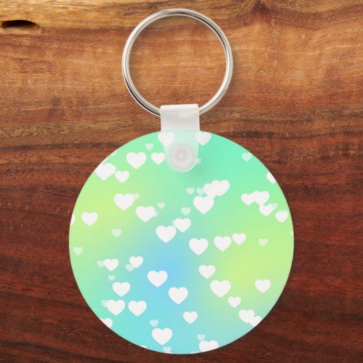 Regenbogenvogel & Herz Schlüsselanhänger (Rückseite)