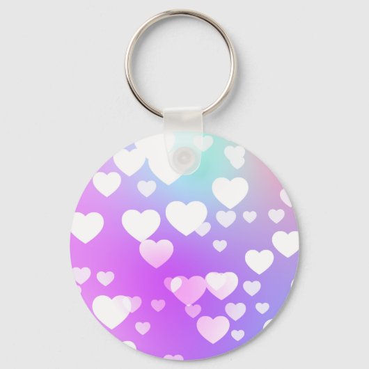 Regenbogenvogel & Herz Schlüsselanhänger (Rückseite)