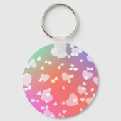 Regenbogenvogel & Herz Schlüsselanhänger (Rückseite)