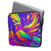 Regenbogenvogel im Cartoon Land Laptopschutzhülle (Vorderseite Links)