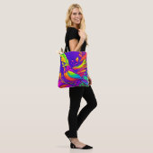 Regenbogenvogel im Cartoon Land Tasche (Am Model)