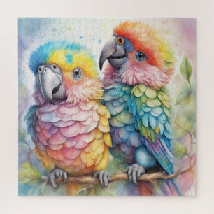 Regenbogenvögel Papageien 1 Puzzle