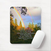 Regenbogenwald Christliche Schrift Bibel Verse Mousepad (Mit Mouse)