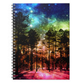Regenbogenwald Notizblock (Vorderseite)