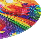 Regenbogenwald-Sonnenuntergangsträume Schneidebrett (Ecke)