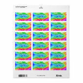 Regenbogenwälder Adressaufkleber (Vorne)