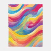 Regenbogenwälder Fleecedecke (Vorderseite)