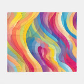 Regenbogenwälder Fleecedecke (Vorderseite (Horizontal))