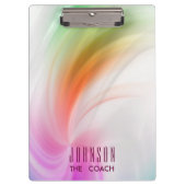 Regenbogenwälder Gestalt der Sternexplosion Klemmbrett (Vorderseite)