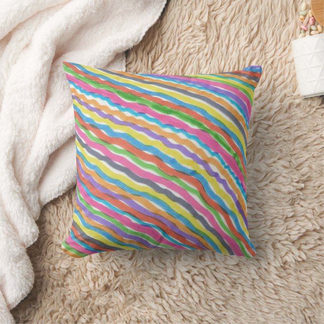 Regenbogenwälder Kissen (Decke)