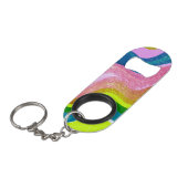 Regenbogenwälder Mini Flaschenöffner (Vorderseite Schrägansicht)