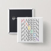 Regenbogenwarentexte Button (Vorne & Hinten)