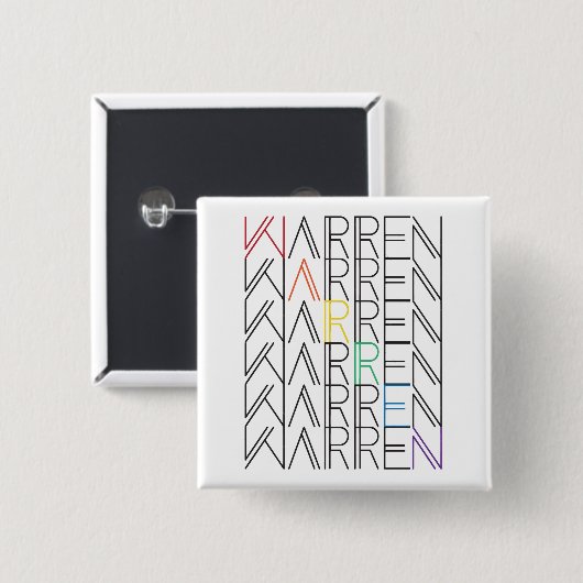 Regenbogenwarentexte Button (Vorne & Hinten)