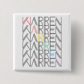 Regenbogenwarentexte Button (Vorderseite)