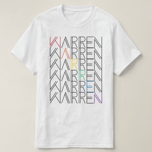 Regenbogenwarentexte T-Shirt (Design vorne)