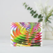 Regenbogenwasserläufe Postkarte (Stehend Vorderseite)